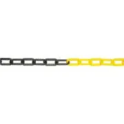 JSP Plastična veriga 6mm/25m črna/rumena