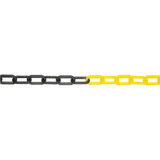 JSP Plastična veriga 6mm/25m črna/rumena JSP Plastična veriga 6mm/25m črna/rumena