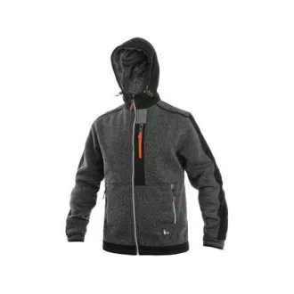 Jakna CXS INDIANAPOLIS, moška, siva - črna - oranžna, velikost 4,5 mm. S