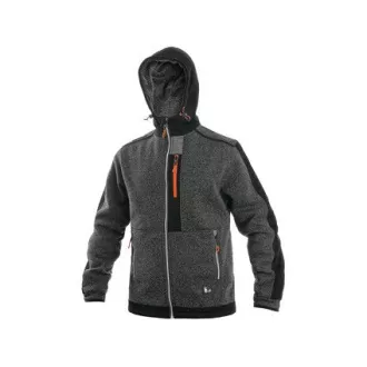 Jakna CXS INDIANAPOLIS, moška, siva - črna - oranžna, velikost 4,5 mm. M