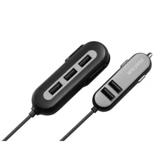 AVACOM CarHUB avtomobilski polnilec s 5 izhodi USB, črn AVACOM CarHUB avtomobilski polnilec s 5 izhodi USB, črn
