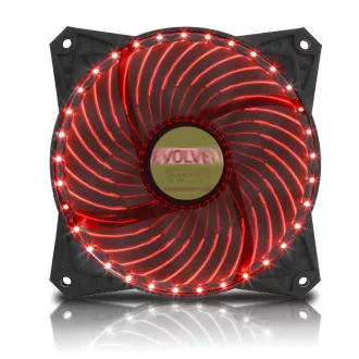EVOLVEO 12L2RD ventilator 120mm, 33 LED, rdeč, 3pin