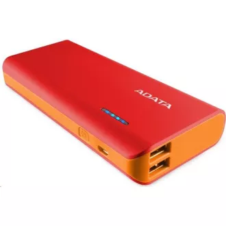 ADATA PowerBank PT100 - zunanja baterija za mobilni telefon/tablico 10000 mAh, rdeča/oranžna ADATA PowerBank PT100 - zunanja baterija za mobilni telefon/tablico 10000 mAh, rdeča/oranžna