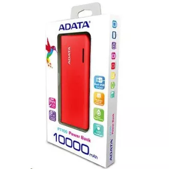 ADATA PowerBank PT100 - zunanja baterija za mobilni telefon/tablico 10000 mAh, rdeča/oranžna ADATA PowerBank PT100 - zunanja baterija za mobilni telefon/tablico 10000 mAh, rdeča/oranžna