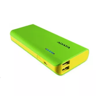 ADATA PowerBank PT100 - zunanja baterija za mobilni telefon/tablico 10000 mAh, zelena/rumena