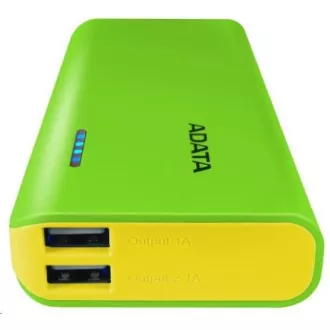 ADATA PowerBank PT100 - zunanja baterija za mobilni telefon/tablico 10000 mAh, zelena/rumena