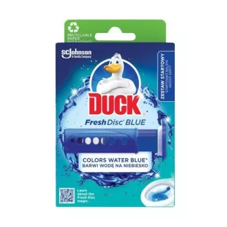Čistilo za stranišče Duck fresh discs barva voda modra 36ml
