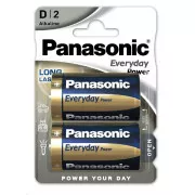PANASONIC alkalne baterije Everyday Power LR20EPS/2BP D 1, 5V (Blistr 2pcs)