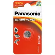 PANASONIC Litijeva baterija (gumbna) CR-1216EL/1B 3V (Blistr 1 kos)
