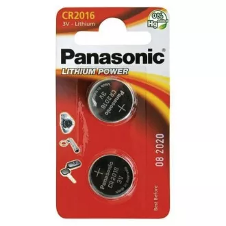 PANASONIC Litijeva baterija (gumbna celica) CR-2016EL/2B 3V (Blistr 2pcs)