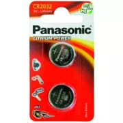PANASONIC Litijeva baterija (gumbna celica) CR-2032EL/2B 3V (Blistr 2pcs)