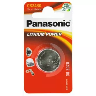 PANASONIC Litijeva baterija (gumbna) CR-2430EL/1B 3V (Blistr 1 kos)