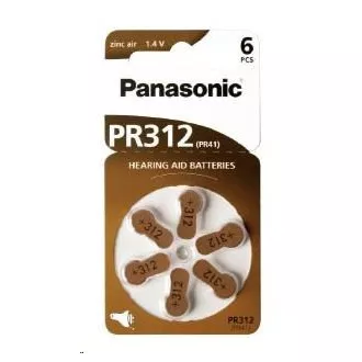 PANASONIC Cink Air baterija PR-312(41)/6LB AA 1, 2V (Blistr 6pcs)