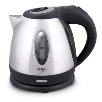 VIGAN WK12X električni kuhalnik, 1, 2 l, 1630 W, filter proti vodnemu kamnu, iz nerjavečega jekla