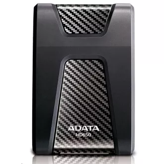 ADATA Zunanji trdi disk 2TB 2, 5" USB 3.1 DashDrive Durable HD650, črn (gumijast, odporen na udarce)