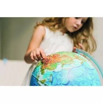 Alaysky Globe 25 cm Reliefni fizični globus, nalepke v angleščini