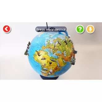 Alaysky Globe 25 cm Reliefni fizični globus, nalepke v angleščini