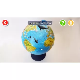 Alaysky Globe 25 cm Reliefni fizični globus, nalepke v angleščini