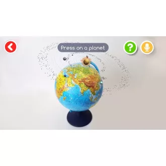 Alaysky Globe 25 cm Reliefni fizični globus, nalepke v angleščini