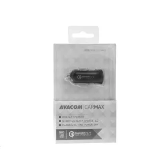 AVACOM CarMAX avtomobilski polnilnik s Qualcomm Quick Charge 3.0, črn