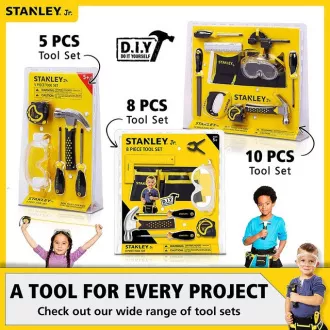 Stanley Jr. OK002-SY Gradbeni set, dirkalnik, les