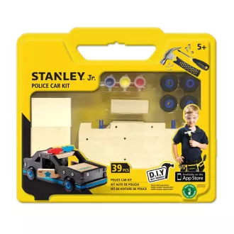 Stanley Jr. OK096-SY Gradbeni set, policijski avto, les