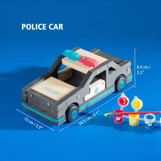 Stanley Jr. OK096-SY Gradbeni set, policijski avto, les