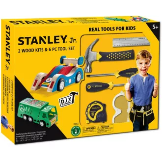 Stanley Jr. U003-K02-T06-SY Komplet 2 avtomobilov in 5 orodij
