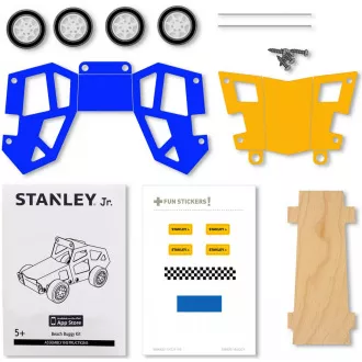 Stanley Jr. OK036-SY Gradbeni set, voziček, les