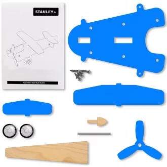 Stanley Jr. OK038-SY Gradbeni set, letalo, les