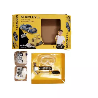 Stanley Jr. U004-K02-T03-SY Komplet avtomobila, bagra in 3 orodij