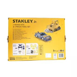 Stanley Jr. U004-K02-T03-SY Komplet avtomobila, bagra in 3 orodij