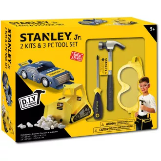 Stanley Jr. U004-K02-T03-SY Komplet avtomobila, bagra in 3 orodij