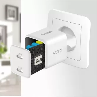 YAC G35D VOLT polnilec 2x18W GaNYENKEE