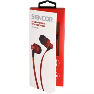 SEP 300 MIC RED MET SLUŠALKE SENCOR