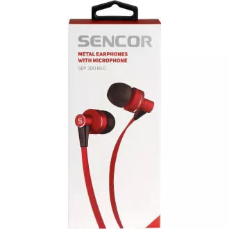 SEP 300 MIC RED MET SLUŠALKE SENCOR