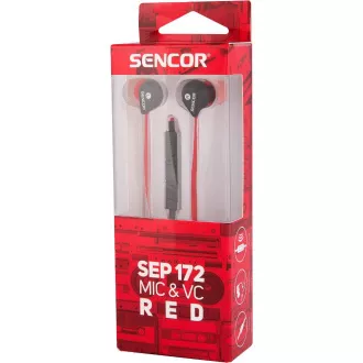 SEP 172 VCM RDEČE SLUŠALKE SENCOR