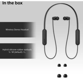 WIC100B.CE7 črne BT slušalke Sony WIC100B.CE7 črne BT slušalke Sony
