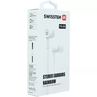SLUŠALKE RAINBOW YS-D2 WHITE SWISSTEN