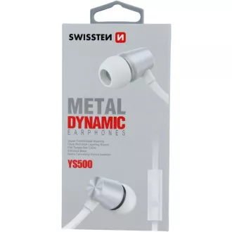 SLUŠALKE DYNAMIC YS500 SILV/WH SWISSTEN