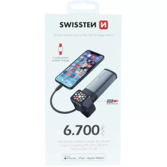 2v1 APP.W.MFi POW.BANK 6700mAh SWISSTEN 2v1 APP.W.MFi POW.BANK 6700mAh SWISSTEN
