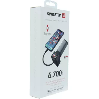 2v1 APP.W.MFi POW.BANK 6700mAh SWISSTEN 2v1 APP.W.MFi POW.BANK 6700mAh SWISSTEN