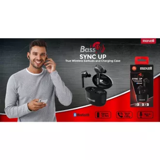 304489 BASS SYNC TWS UŠESNE SLUŠALKE MIC MAXELL