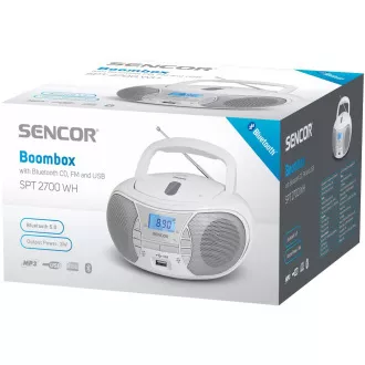 SPT 2700 WH S SENCORJEM CD/MP3/USB/BT