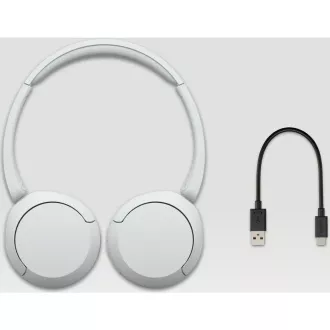 WH CH520 bele slušalke Bluetooth SONY