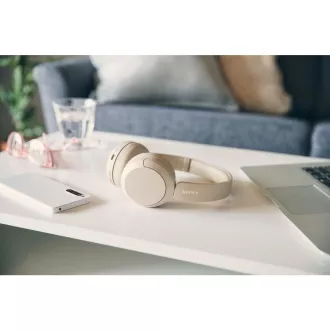 WH CH520 bež slušalke Bluetooth SONY