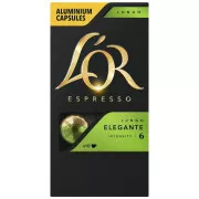 NESPRESSO LUNGO ELEGANTE CAPSULE 10pcs LOR