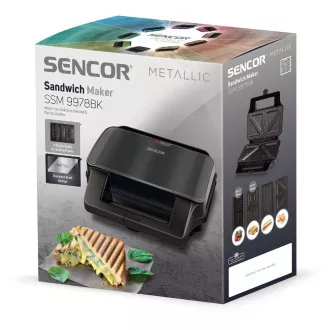SSM 9978BK Oblikovalec sendvičev SENCOR SSM 9978BK Oblikovalec sendvičev SENCOR