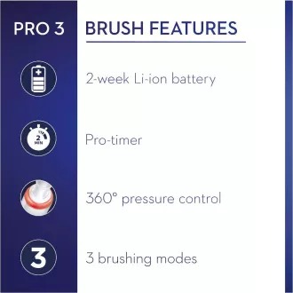 PRO 3 3000 ZOBNA ŠČETKA S KRIŽNIM DELOVANJEM ORAL-B
