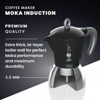 INDUKCIJSKA ČRNA 2P. MOKA ČAJNIK BIALETTI